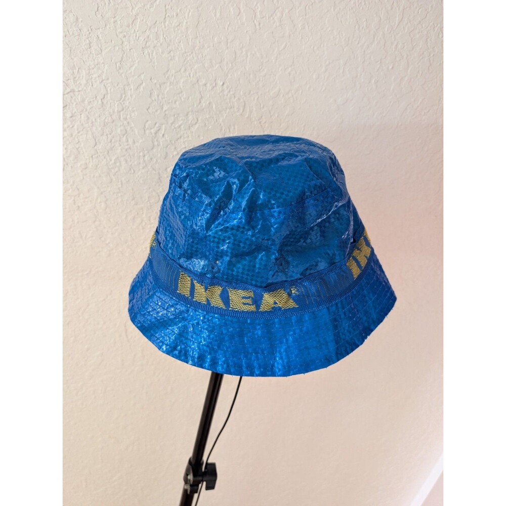 IKEA Knorva Hat Bucket Sun Rain Fisherman Party Blue w/ Lining Limited Edition